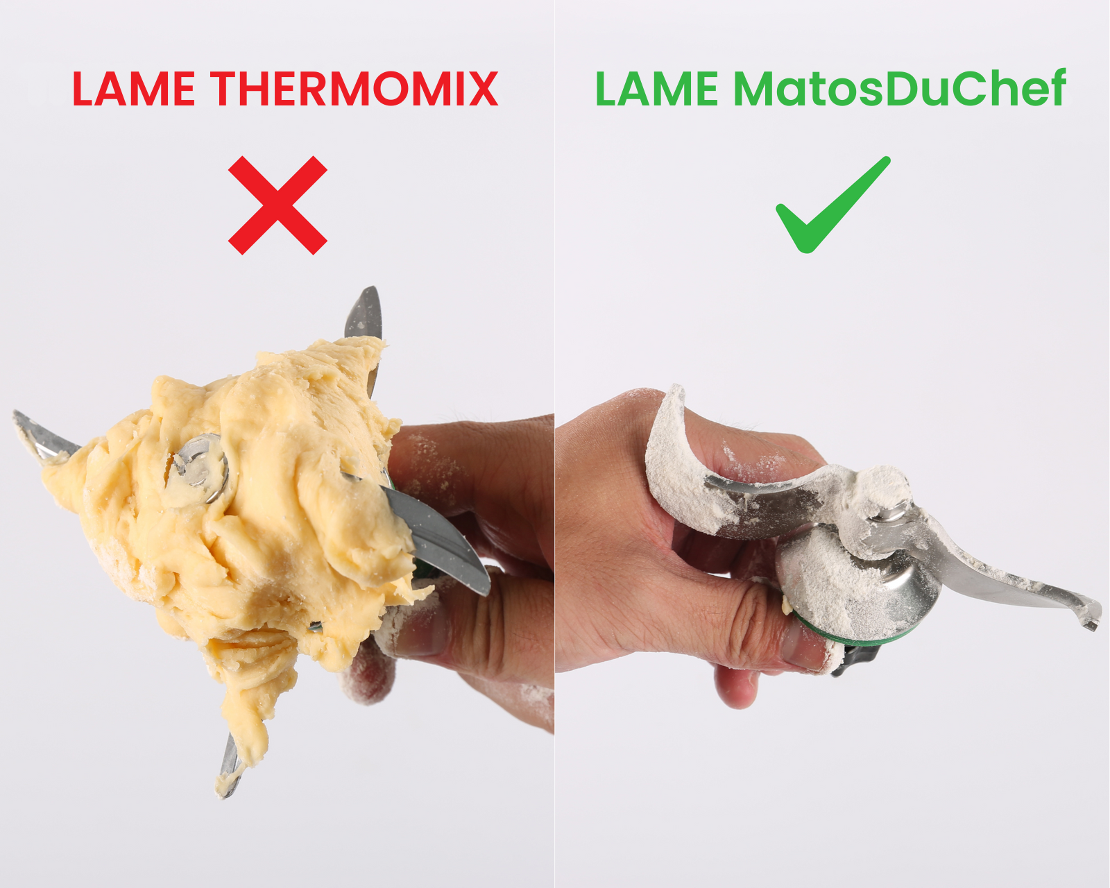 Comparaison nettoyage lame Thermomix vs Lame MatosDuChef